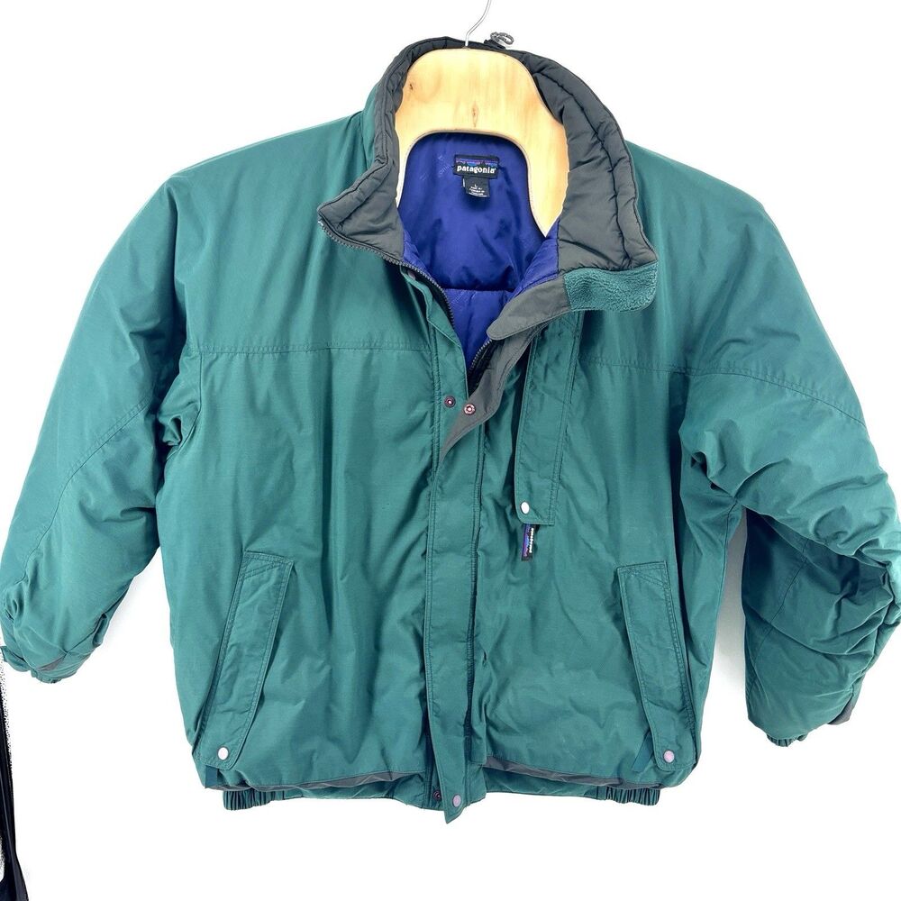 Vintage 1993 Patagonia Fall Line Insulated Jacket 85320 F93 Mens L Green Purple